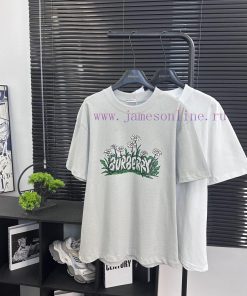 Burberry Style Number B617 Burberry Small Chrysanthemum Letter Printed Short Sleeved ShirtFabri noui3ox1