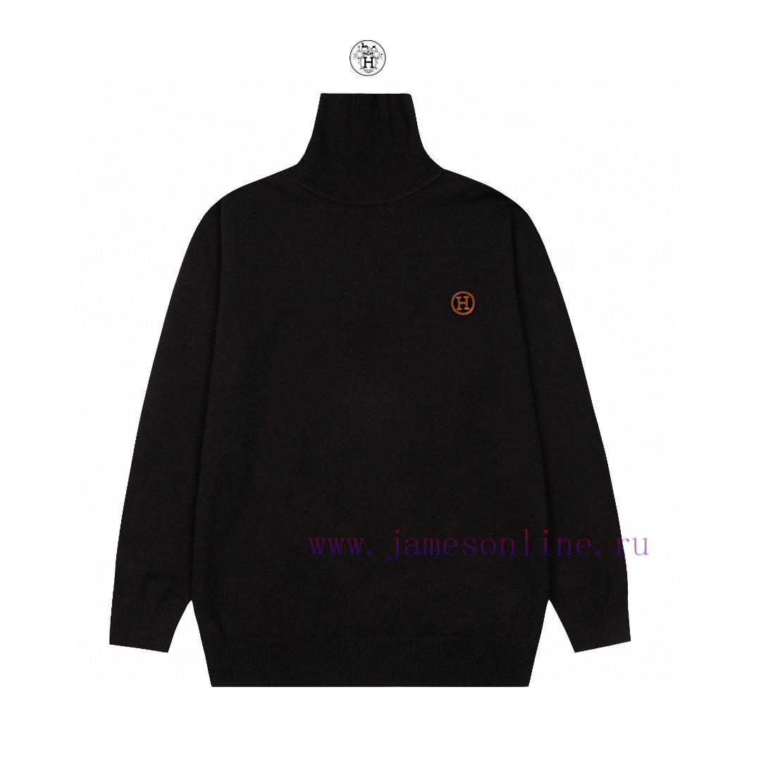 After The Year Herm è S' Classic Exclusive Logo For Autumn And Winter New Style Logo High Neck fed4sj9w - Image 2