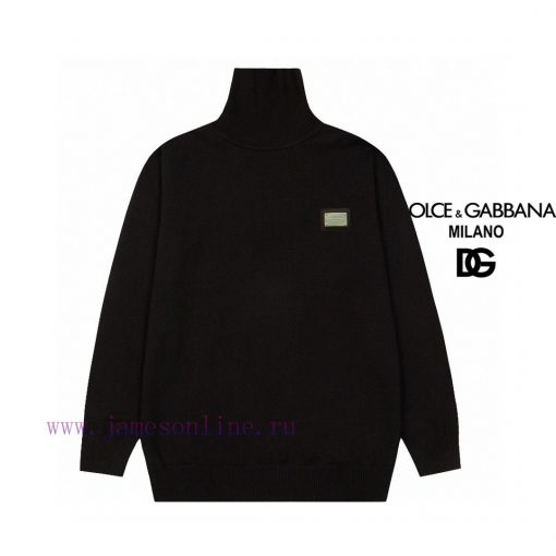 After The Year D&G Dolce&Gabbana's Classic Exclusive Logo 24SS Spring New Turtleneck Sweater Wi at6p9601