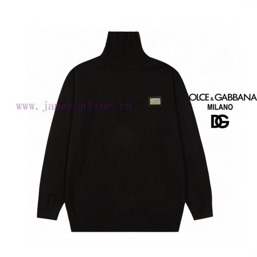 After The Year D&G Dolce&Gabbana's Classic Exclusive Logo 24SS Spring New Turtleneck Sweater Wi at6p9601 - Image 2