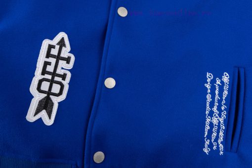 Model Number O71 After-sales ServiceOFF-WHILE2024s Runway Style Baseball Jacket JacketIt Took O jhsqpp00 - Image 9