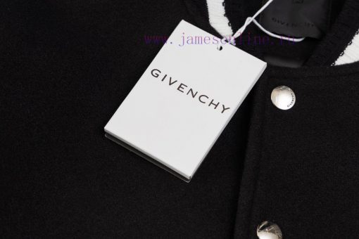 After SalesGIVENCHY 25 New Baseball Jacket Fabric Made Of Nylon Splicing High Density Patchwork mo7k1m10 - Image 5