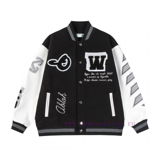L5 After SalesOff While Towel Embroidered Baseball Jacket-Wanzhen Embroidery Towel Embroidery C npkoa85t