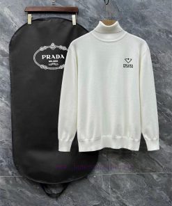 After SalesPRADA Prada 3 Complete Original Logo High Neck SweaterPremium Wool Blended Sweater F o527j8fv