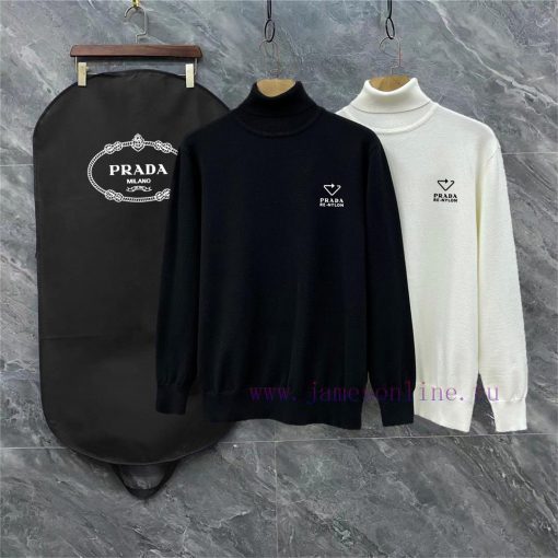After SalesPRADA Prada 3 Complete Original Logo High Neck SweaterPremium Wool Blended Sweater F o527j8fv - Image 9