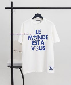 Top Tier Official Website QualityLouis VuittonLV2025 New Early Spring Printed Short Sleeved T-s nvjb7omd