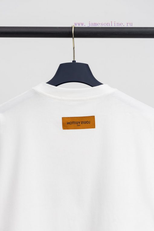 Top Tier Official Website QualityLouis VuittonLV2025 New Early Spring Printed Short Sleeved T-s nvjb7omd - Image 8