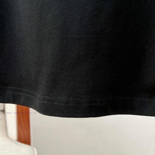 Louis VuittonLV Chain Logo Printed Short Sleeved T-shirt For WomenUsing High-density Elastic Ad h0jl6dky - Image 9
