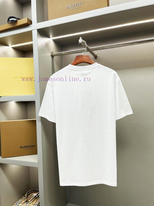 Burberry Jet Printed Cotton Short Sleeved T-shirtBUR's Flagship Product The Treasure Of Town St vtlt26c9 - Image 8