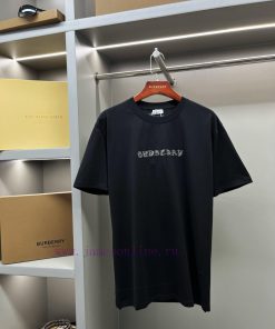 Burberry Paisley Logo Embroidered Cotton Short Sleeved T-shirtBUR's Flagship Product The Treasu wus5xirb