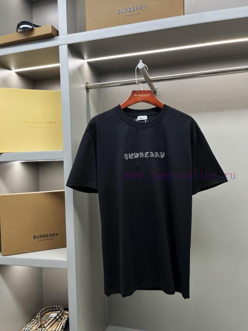 Burberry Paisley Logo Embroidered Cotton Short Sleeved T-shirtBUR's Flagship Product The Treasu wus5xirb - Image 2