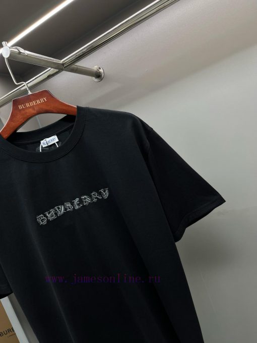 Burberry Paisley Logo Embroidered Cotton Short Sleeved T-shirtBUR's Flagship Product The Treasu wus5xirb - Image 4