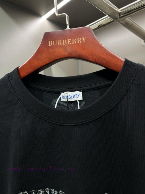 Burberry Paisley Logo Embroidered Cotton Short Sleeved T-shirtBUR's Flagship Product The Treasu wus5xirb - Image 5