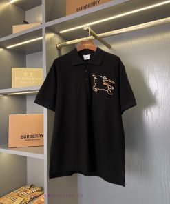 Grid Equestrian Knight Logo Cotton Bead Mesh Fabric Polo Shirt Is A Must-have For All Fans In T 56oz5kpf