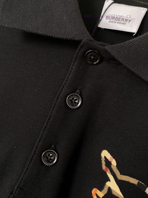 Grid Equestrian Knight Logo Cotton Bead Mesh Fabric Polo Shirt Is A Must-have For All Fans In T 56oz5kpf - Image 9