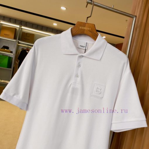 Letter Pattern Pearl Cotton Fabric Cotton Polo ShirtBUR Chief Creative Director Riccardo Tisci' l4qqwfiv - Image 3