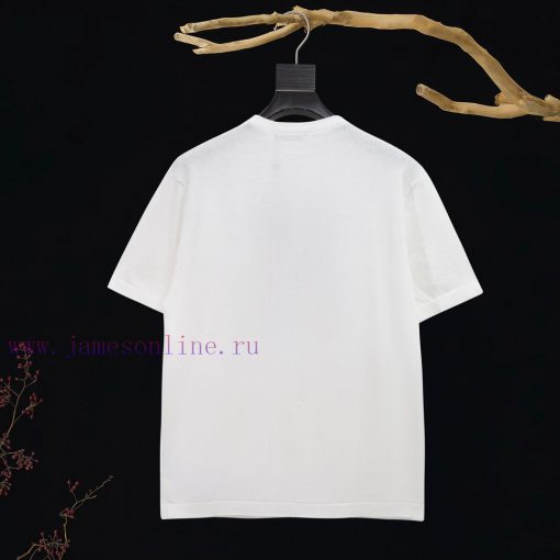 .Louis Vuitton Front Jacquard Woolen Short Sleeved ShirtThis Short Sleeved Knitted Sweater Is M 5pkp51c0 - Image 3