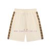 Set Style Gucci GUCCI Classic Explosive Elastic Waistband Double G Ribbon Splicing Couple's Cas mn3pf9yk