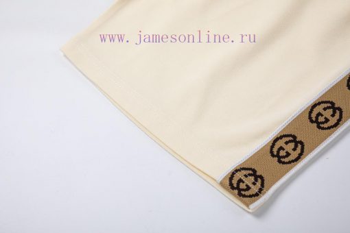Set Style Gucci GUCCI Classic Explosive Elastic Waistband Double G Ribbon Splicing Couple's Cas mn3pf9yk - Image 8