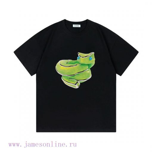 LOEWE 2025 New Snake Year Limited Edition Dynamic Snake Letter Logo Men's And Women's Same Shor lm8d7n3w