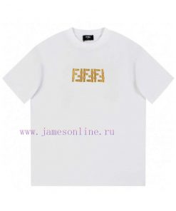 Fendi 2025 New Custom 270g Double Yarn Pure Cotton Fabric Washed And Treated Without Deformatio o7ps1h3p