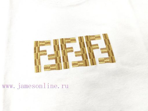 Fendi 2025 New Custom 270g Double Yarn Pure Cotton Fabric Washed And Treated Without Deformatio o7ps1h3p - Image 6