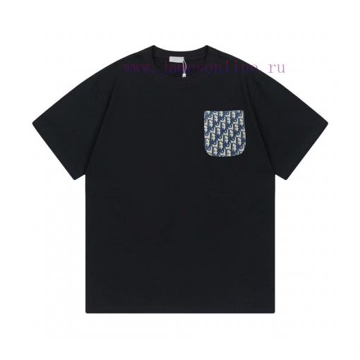 DIOR 2025 Early Spring New Custom 270g Double Yarn Pure Cotton Fabric Denim Jacquard Letter Log um541jyi - Image 2