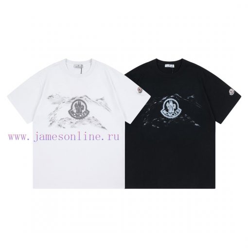 MONCLER 2025 Early Spring New Custom 270g Pure Cotton Double Yarn Fabric Inkjet Process Sleeve 5qbeaqz9 - Image 4