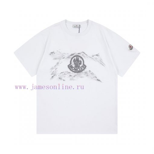 MONCLER 2025 Early Spring New Custom 270g Pure Cotton Double Yarn Fabric Inkjet Process Sleeve ner2upft
