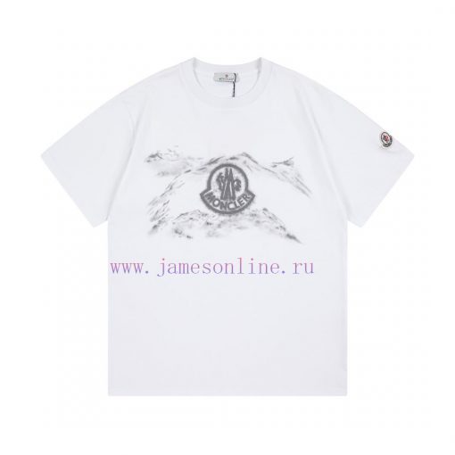 MONCLER 2025 Early Spring New Custom 270g Pure Cotton Double Yarn Fabric Inkjet Process Sleeve ner2upft - Image 2