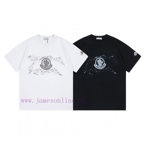 MONCLER 2025 Early Spring New Custom 270g Pure Cotton Double Yarn Fabric Inkjet Process Sleeve ner2upft - Image 4