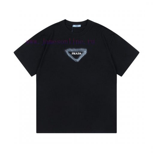 PRADA 2025 Early Spring New Custom 270g Pure Cotton Double Yarn Fabric Inkjet Process Tajima Ma zhorhqda