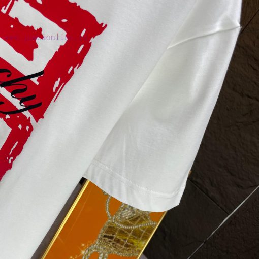 P Givenchy Givenchy*2025 Spring/Summer New Short Sleeved T-shirtHeavy Duty Pure Cotton Letter P wj6mdrbz - Image 5