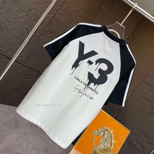 P Y3 * Yohji Yamamoto*2025 Spring/Summer New Short Sleeved T-shirtHeavy Duty Pure Cotton Letter ht9pggn0 - Image 9
