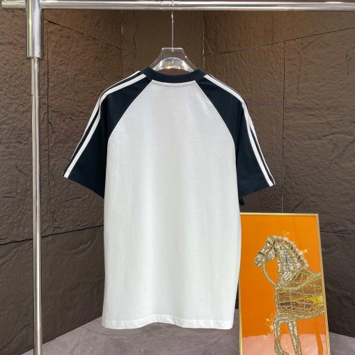 P Prada Prada*2025 Spring/Summer New Short Sleeved T-shirtHeavy Duty Pure Cotton Letter Seal Em 7xuk14ok - Image 8