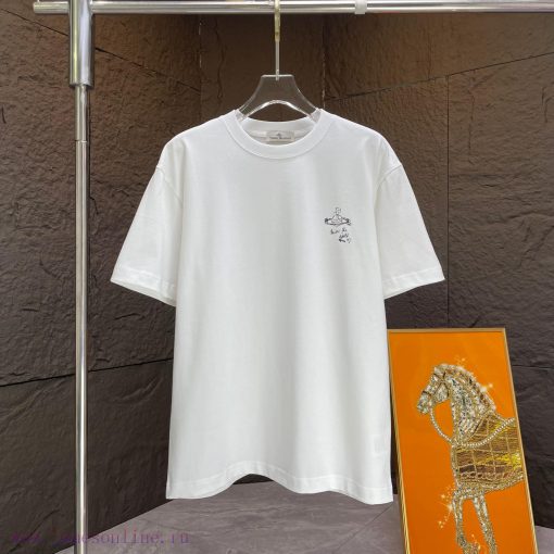 P Vivianne Queen Dowager*2025 Spring/Summer New Short Sleeved T-shirtHeavy Duty Pure Cotton Let 20cq8sqh
