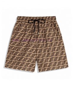 K264 Fendi Printed ShortsFendi Classic Series New Logo Printed Full Three-dimensional Print Ori x60yc450