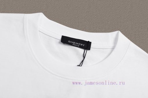 GIVENCHY GVC Givenchy 2025SS Spring/Summer New Short Sleeved T-shirt-Customized 280g Cotton Dou 8h2h8bli - Image 4