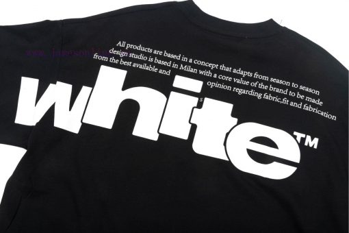 ️  OFF-WHITE Alphabet Sleeve Splicing Large LOGO PrintOriginal Fabric Official Short Sleeved T- 5n4hrmuk - Image 8