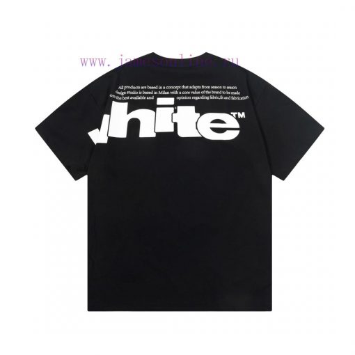 ️  OFF-WHITE Alphabet Sleeve Splicing Large LOGO PrintOriginal Fabric Official Short Sleeved T- 5n4hrmuk - Image 10