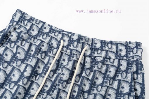 ️  DIOR Jacquard Towel Pants Set2025SS New Knitted Shorts Customized Fabric Using Weina Weaving njq8tou1 - Image 3