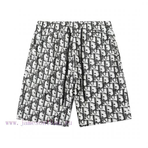 ️  DIOR Jacquard Towel Pants Set2025SS New Knitted Shorts Customized Fabric Using Weina Weaving 5e5nav0c