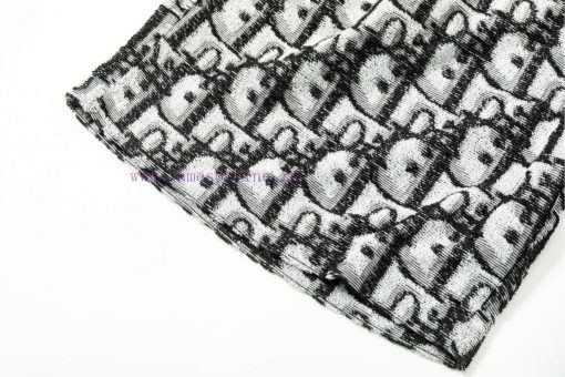 ️  DIOR Jacquard Towel Pants Set2025SS New Knitted Shorts Customized Fabric Using Weina Weaving 5e5nav0c - Image 8