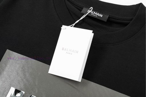 ️ BALMAIN Color Blocked Letter PrintThe Exquisite Upgrade Of The Large Logo Logo Is Inspired By rfpm83oc - Image 4