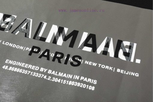 ️ BALMAIN Color Blocked Letter PrintThe Exquisite Upgrade Of The Large Logo Logo Is Inspired By rfpm83oc - Image 6
