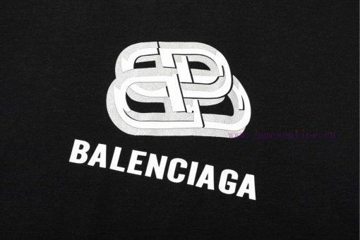 ️BALENCIAGA Balenciaga Interlocking PrintLogo Logo Print Exquisite Upgrade Short Sleeved T-shir z9bfs6v0 - Image 6