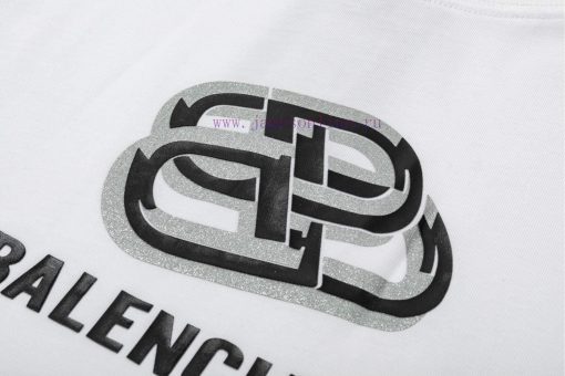 ️BALENCIAGA Balenciaga Interlocking PrintLogo Logo Print Exquisite Upgrade Short Sleeved T-shir zpbuyw6w - Image 8