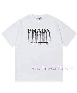 ️PRADA PRADA Rusu Ink Letter PrintUpgraded Inspired By Retro 80sOriginal Fabric Official Short cgqa2ats