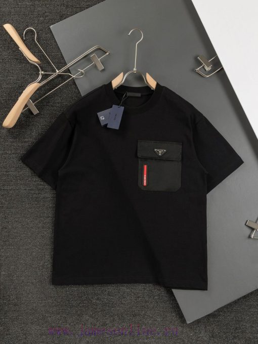 Prada Micro Width S-XlThe Latest And Top Of The Line Spliced Red Stripe Letter Pocket Combined ef2dnh5x - Image 2