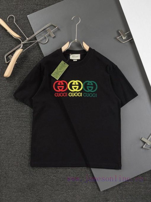 GUC 25 Spring/Summer Early Spring New 3D Double G Traffic Light Red Yellow Green Three Color Em ea7etixq